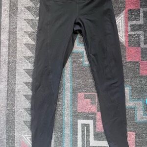 Prana Black Leggings with Mesh Inserts